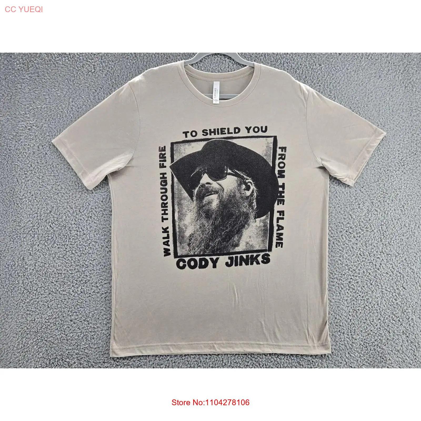 

Cody Jinks T Shirt Mens XL Tan Walk Through Fire To Shield You Country Band vintage Washed Stylish Casual streetwear S разноцветный