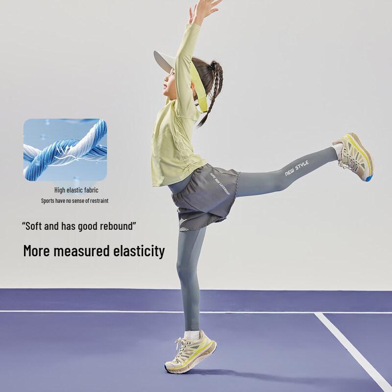 Moonkids Girls' Quick-Dry Long Sleeve Sports Set