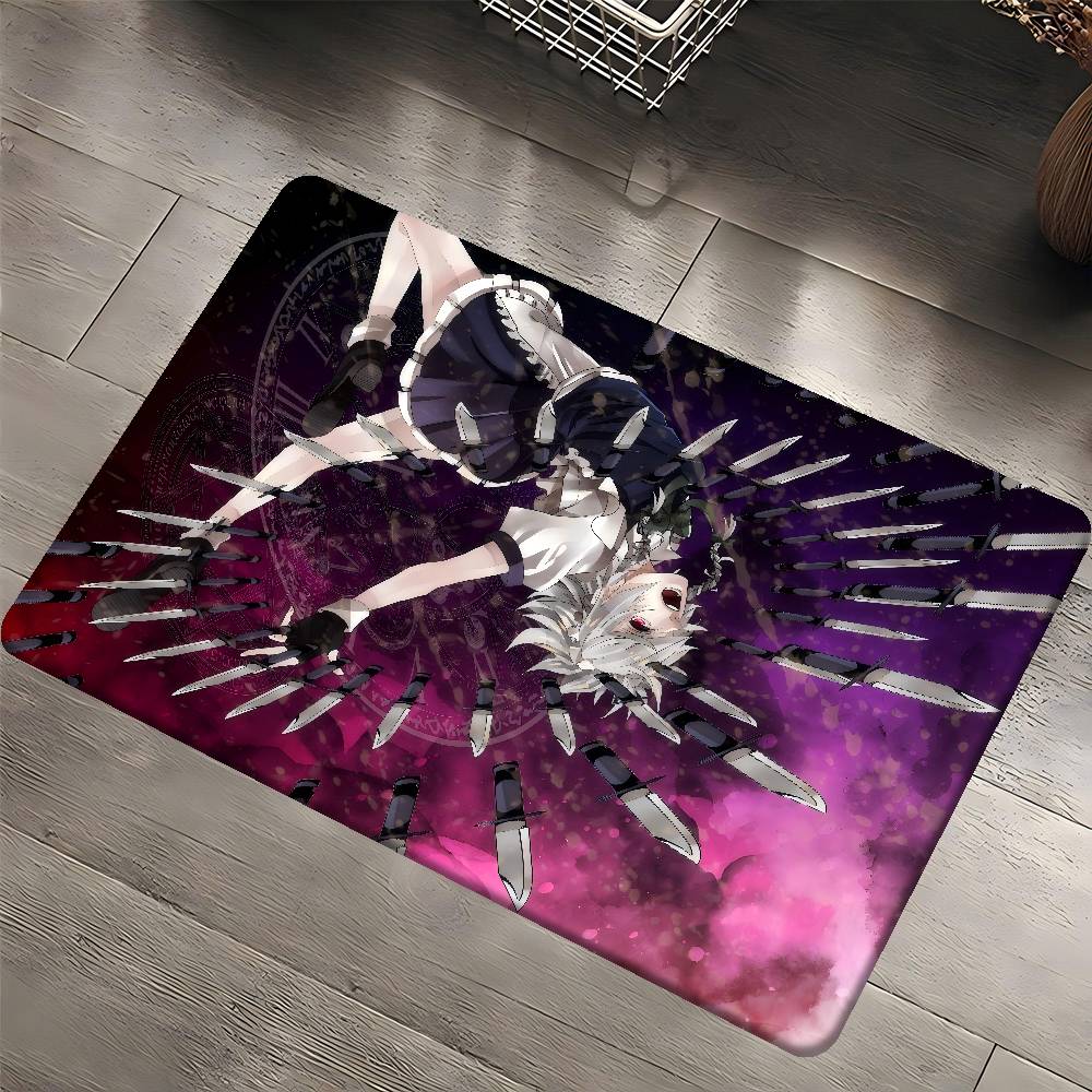 Sakuya Izayoi Cartoon Floor Mat Cheaper Anti-slip Modern Living Room Balcony Printed Bedside Mats