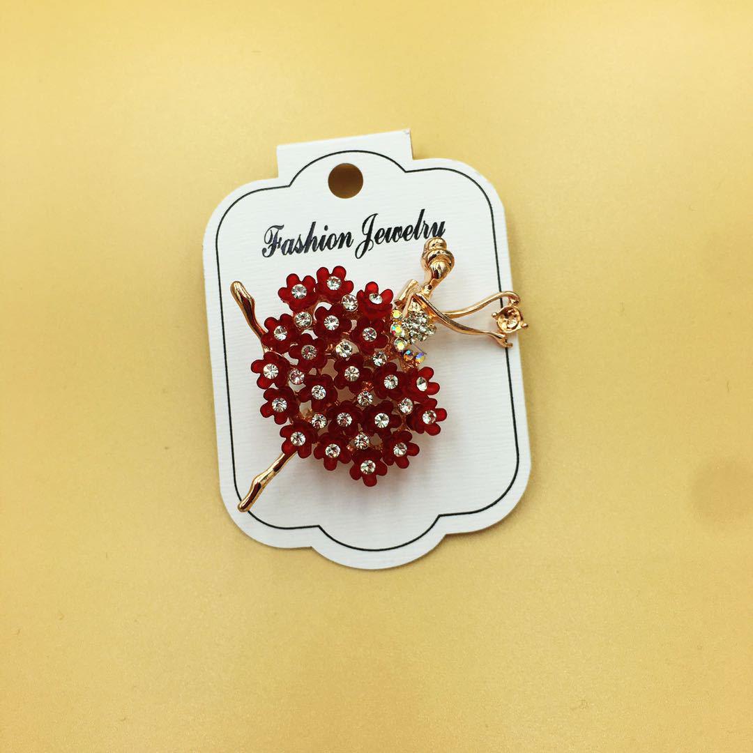 

Брошка з мультфільмом балетної дівчини - мила шпилька для сумок і шарфів