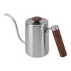 Pour Over Coffee Kettle 304 Stainless Steel Gooseneck Narrow Spout Coffee Kettle with Wood Handle