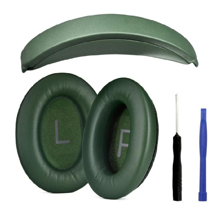 Replacement Ear Pads Headband for QC45 QC35 Wireless Headphones Easy to Install Quality Memory Foam Ear Cover Earmuff