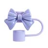 Silicone Bow-Tie Straw Cap for Stanley Tumblers Reusable Straw Tips Lid Protectors Dust-Free Cup Accessories for 10mm Diameter Straws