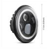 Compatible with Jeep Wrangler JK TJ LJ 2 Pack 7 Inch IP68 Waterproof 6500K 75W LED Headlight