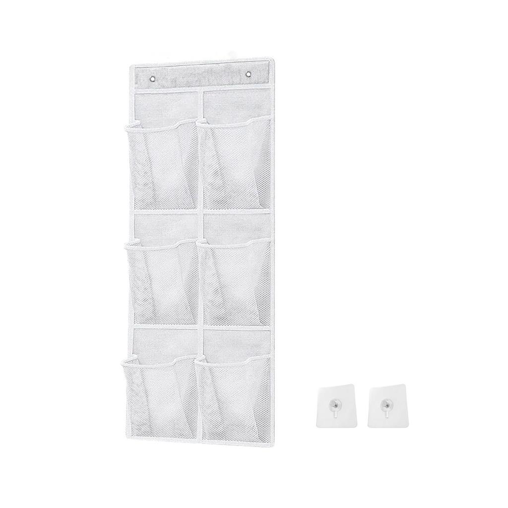 6 Pocket Hanging Storage Organizers Practical 6 Compartment Nonwoven Hanging Bag For Organizing Bathroom Necessities