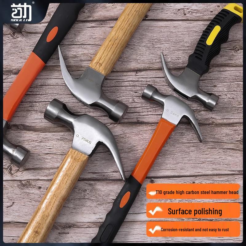 Exklusiver Newcomer Klauenhammer: Stahlkopf, Holzgriff, Nagelzieher – Ideal für Haushalts-Holzarbeiten