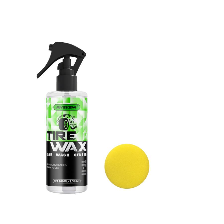 Ryekew Tire Shine and Foam Cleaner: Blackening and Maintenance Wax