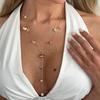 Irregular Design Tassel Necklace Thin Chain Y-shaped Necklace Collarbone Chain Sexy Design