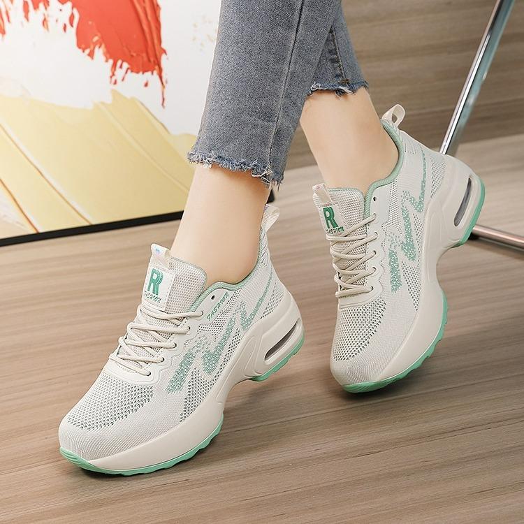 Scarpe skinny a suola spessa con ammortizzazione ad aria scarpe casual traspiranti a suola morbida con rialzo interno scarpe sportive antiscivolo scarpe da corsa