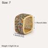 Nidin New Trendy Square Shape Inlaid Crystal Zircon Rings For Women Men 5 Colors Choice Hip Hop Style Finger Jewelry Chic Gifts
