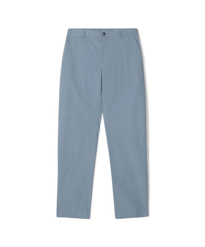 NOTIG Linen Blend Chore Set-Up Pants Blue_Ols1Ptlp102B1
