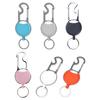 Retractable Keychain IDs Badge Reel, Retractable Badge Holder Nylon Cord Keyring