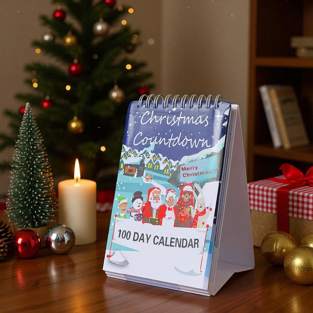 100 Day Christmas Countdown Calendar 2025 Christmas Countdown Calendar Desktop Advent Calendars for Christmas