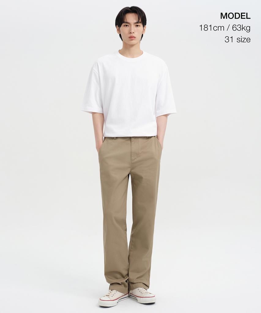 MUSINSA STANDARD Straight Chino Pants [Beige]
