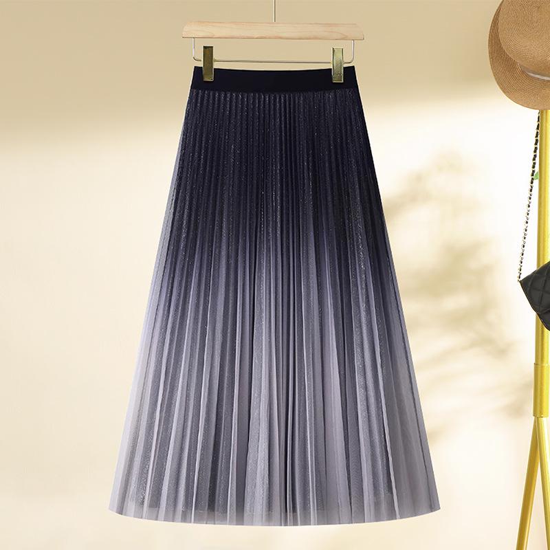 

2024 Khaki High-Waisted Midi Skirt: Women s Autumn/Winter A-Line Slimming Hip-Hugging Style XL [115-125 jin] чёрный