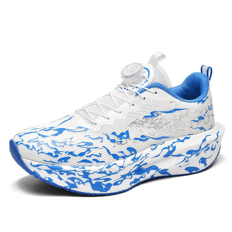 Cross 2025 Fluorescent Running Shoes: Soft Sole Carbon Plate, Parent-Child Couple Style, Heartbeat Design.