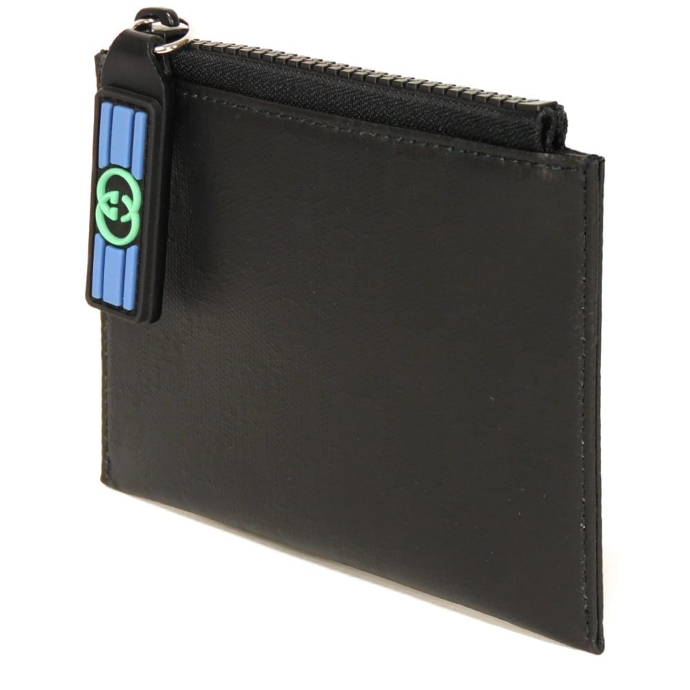 Used 9539 Matte Crystal GG Fragment Case 780177 FAC90 1088 7943 Card Case, Excellent Condition Interlocking G Black