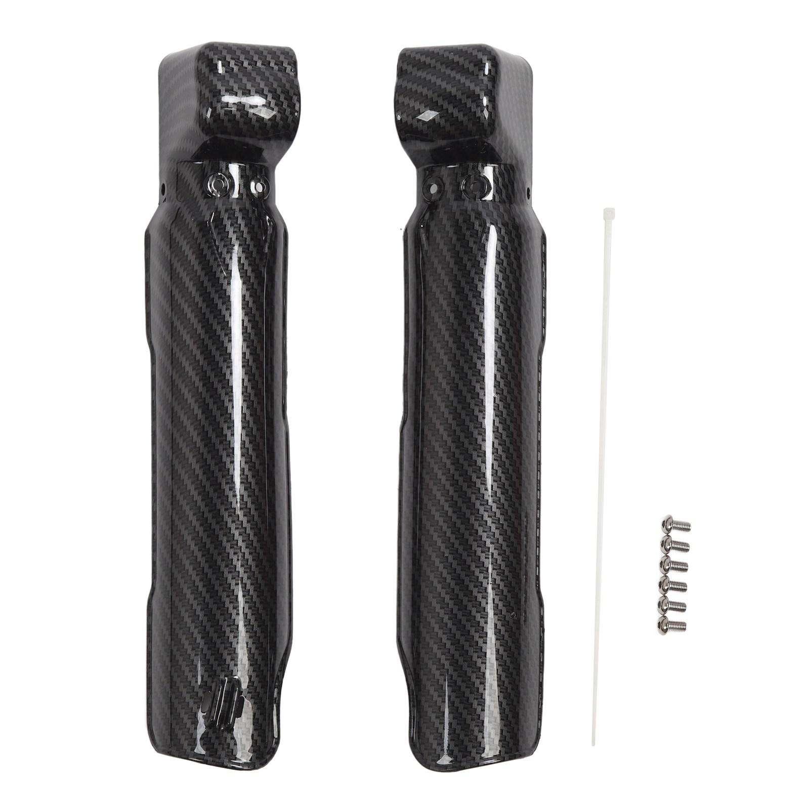 Kaisai Light 2Pcs Shock Absorber Guard Carbon Fiber Pattern Motocycle Fork Guard Protector Replacement For Surron Bee X S