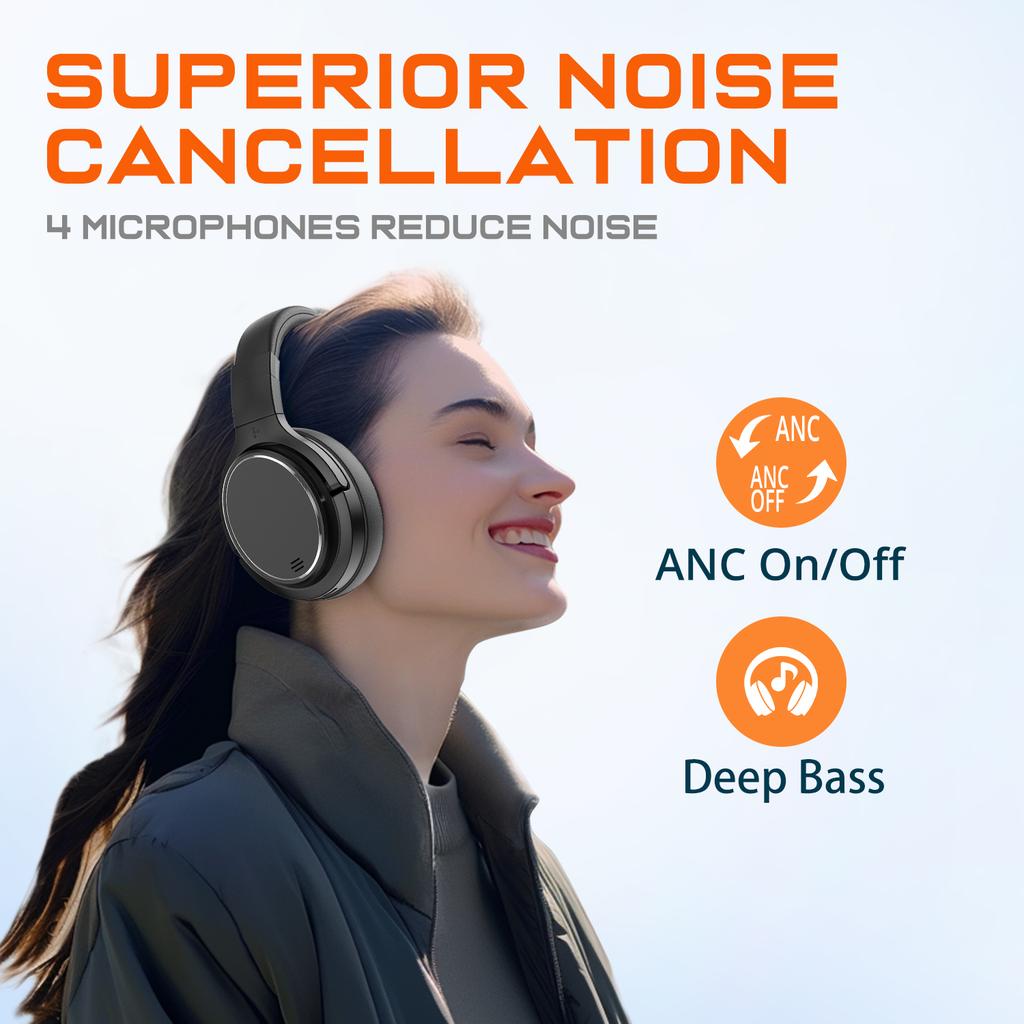 2022 Top Seller M1 HiFi Earphones & Headphones Noise Cancelling with Microphone 65 Hours Playtime