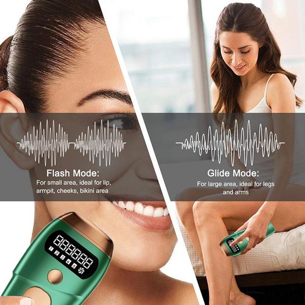 5 režimů, Ice-sense 999999 Flash LCD Profesionální permanentní IPL epilátor Laser-Elektrický Žena Bezbolestné Navlékání Stroj na odstraňování chloupků EU Plug/US Plug