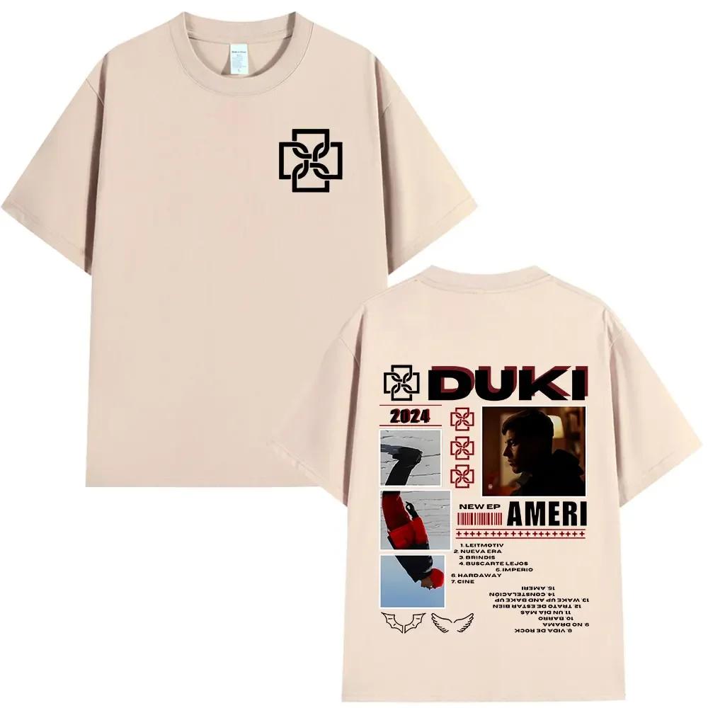 Rapper Duki Album Merch T-shirt Unisexs Women Clothing Cotton Oversized T-shirts Fashion Hip Hop Short Sleeve T Shirts Fans Gift
