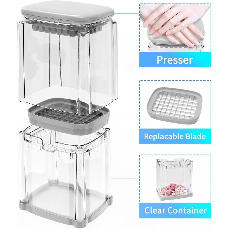 Kichen accessories food chopper with container.4 in 1 chopper vegetable cutter with french fry cutter,veggie chopper