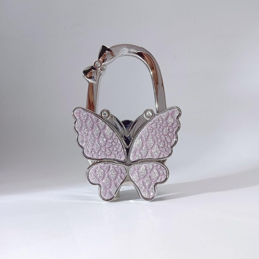 Fashion Foldable Butterfly Handbag Hook for Women Portable Creative Bowknot Purse Hook Durable Table Hanger for Table