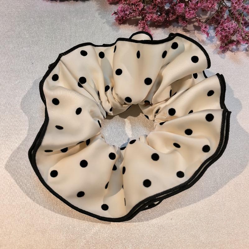 

2026 New Year French Princess Style Bun Hair Tie - Fashionable Large Intestine Hair Ring