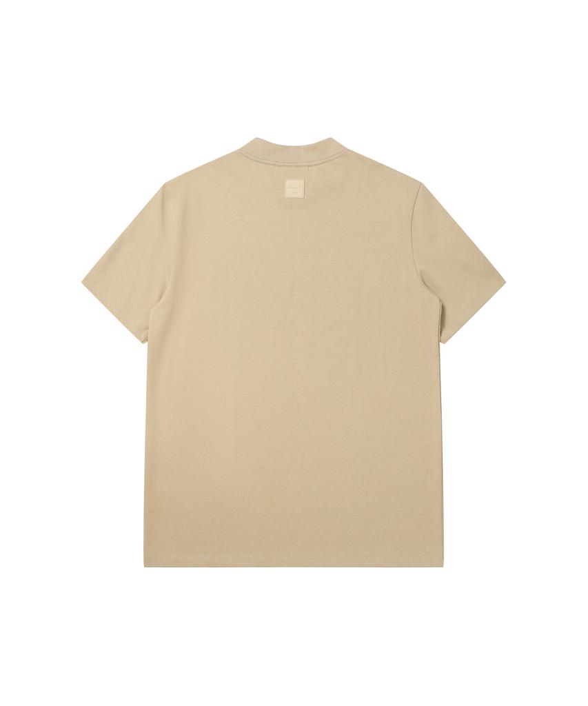 Soru Alt Crew Neck Short Sleeve T-Shirt_Beige