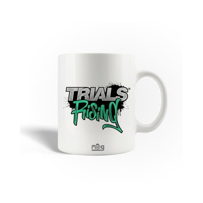 Ceramic Mug - MANIACASE - Trials Rising - 30cl - White - Dishwasher Safe