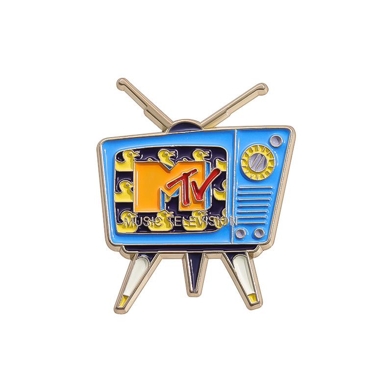 New Creative Cartoon Character Brooch Set - Anime Style Metal Badges