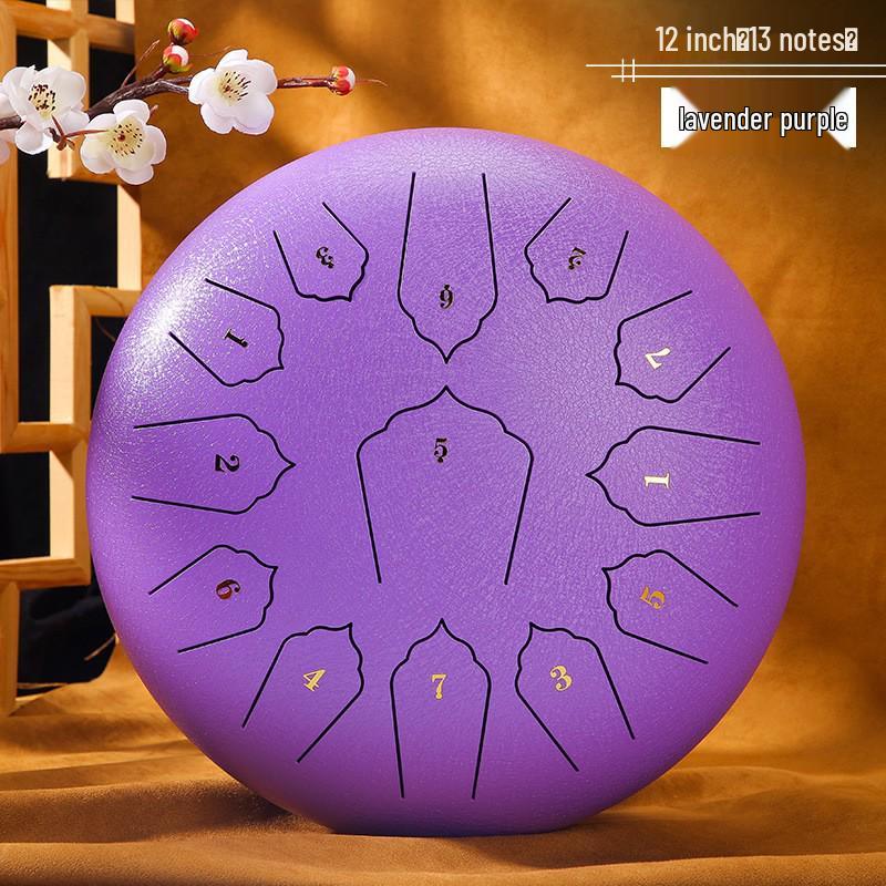 Ethereal Steel Tongue Drum - 12/14 Inch Handpan for Children & Adults