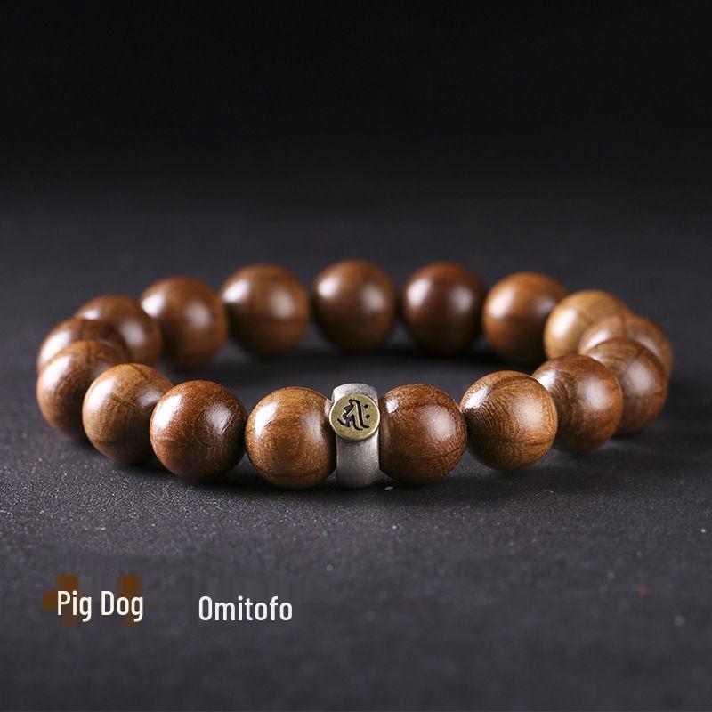 Authentic Wooden Hand String Beads: Twelve Zodiac Signs & Guardian Buddha Amulets