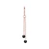 Charm Chain With Black Zircons - Rose Gold - D-071 25 Mm