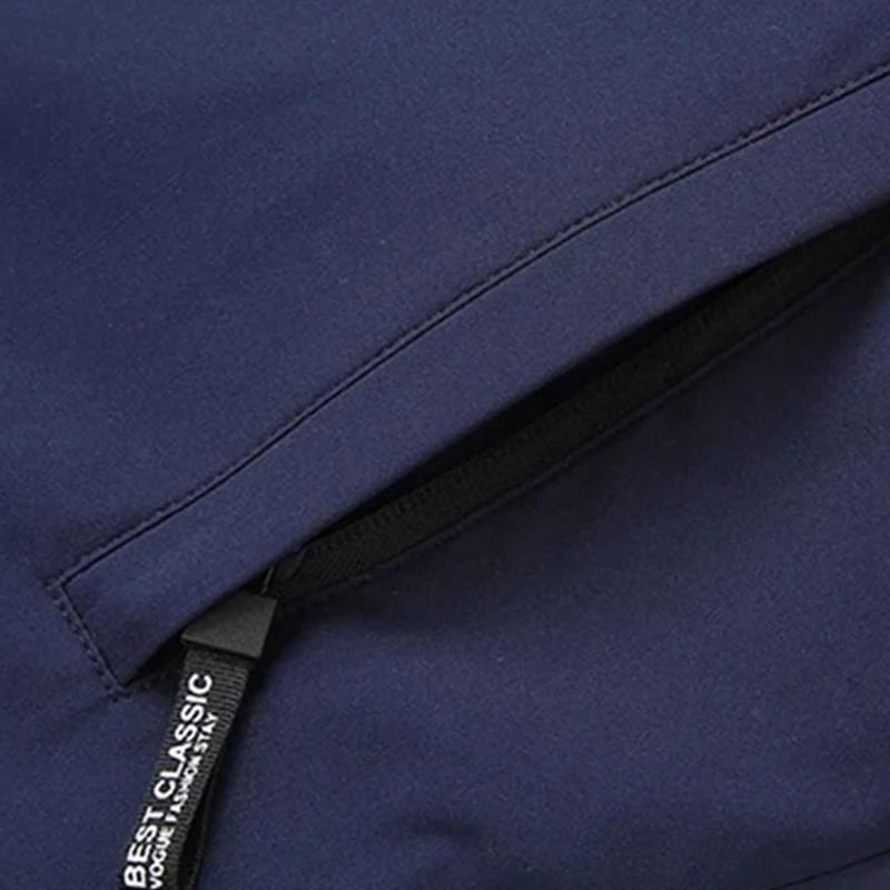 Winter Men's Padded Cotton Clothing Fashion Casual Solid Color Windproof Lapel Long-Sleeved Jacket Street Beat