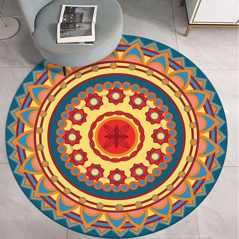 Round Carpet for Living Room Bed Room Floor Carpets Home Decor 3D Printed Rugs Anti-slip Mat