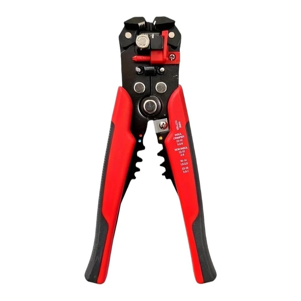 Professional Electrician Wire Tool Cable Wire Stripper Cutter Crimper Automatic Crimping Stripping Plier Ferrule Crimping Tools BXQ RED