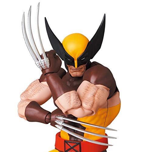 Medicom Toy MAFEX No. 138 WOLVERINE (BROWN COMIC Ver.) Pre-painted Action Figure, Approximately 145mm Tall