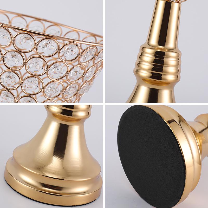 European Candlestick Vase: Metal Trophy Ornament for Home, Church, Restaurants.