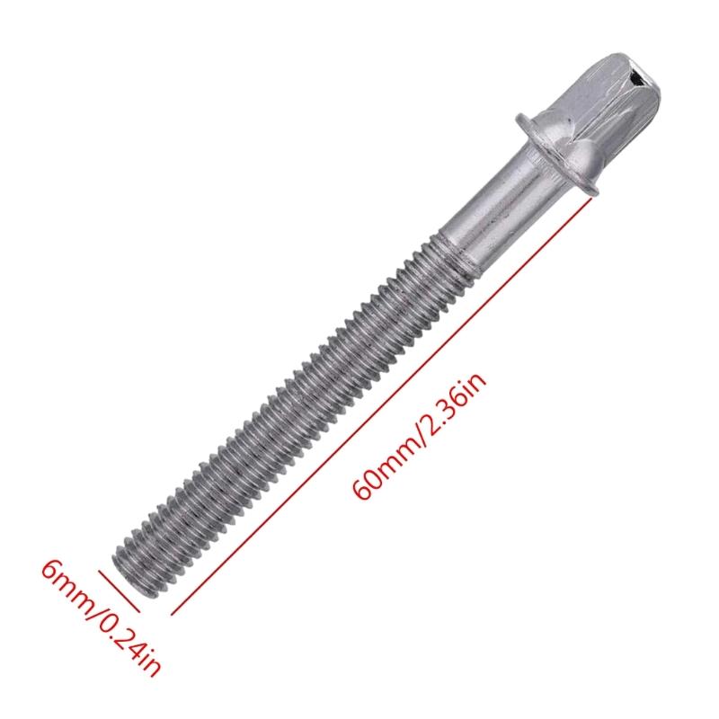 10 Pcs Drum Tension Rods Screws Metal Drum Tight Screws Replacement Drum Blot