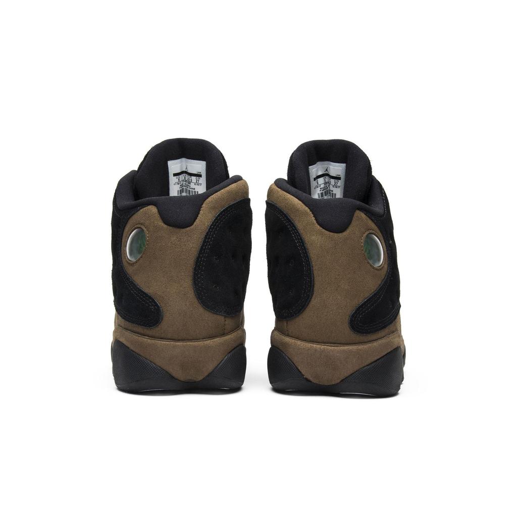 Air Jordan 13 Retro 'Olive' (Unisexo) Zapatillas de Baloncesto Vintage Negras / Rojo Gimnasio / Verde Oliva Claro / Blancas 414571 006