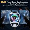 MEMO NEW DL22 Mobile Phone Semiconductor Back-clip Cooling Fan Radiator 15W Strong Power PUBG Game Cooler for IPhone IOS Android