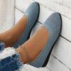 Scarpe singole con punta rotonda e suola piatta, scarpe da donna, scarpe sportive e casual