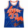 33 New York Knicks Graffiti Koszulka do koszykówki Splash Art Print Oddychająca siatka Bez rękawów Koszulka sportowa dla kibica Uniform Dzieci i rodzina