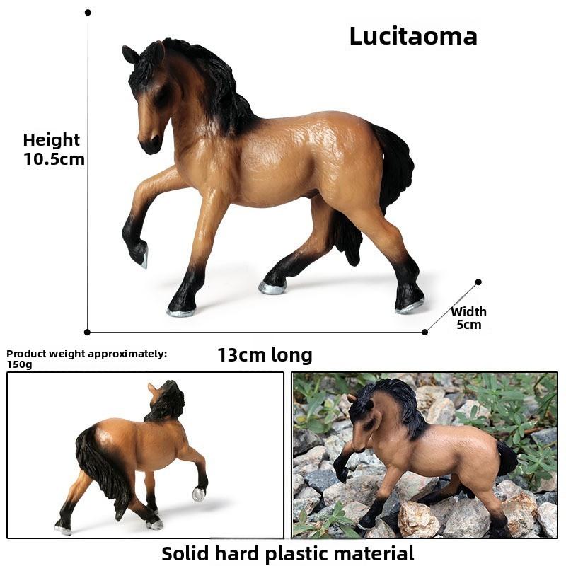 Wild Animal Model Kids Educational Toy Plastic Horse Figurine For Children Play