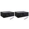 VidaXL Garden Furniture Covers 2 Pcs 8 Eyelets 242x162x100 Cm