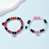 Fashion Spider Bracelet Heart-shaped Magnet Attraction Couple Halloween Bracelet Natural Stone Crystal Agate Jewelry