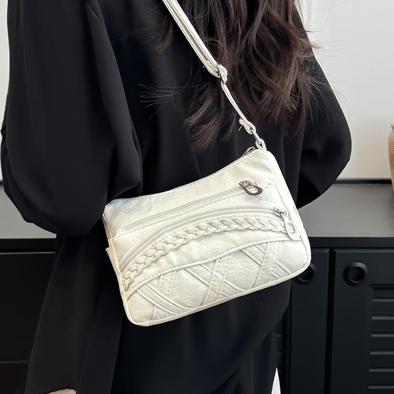 Middle-aged And Elderly Women's Bag Large Capacity Shoulder Bag Middle-aged Soft Leather Mother Bag