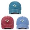 Floral Embroidered Baseball Cap With Curved Brim For Casual Style