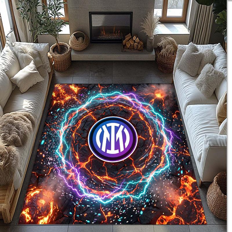 Borussia Dortmund Printed Flannel Area Rug Non Slip Soft Polyester Floor Carpet Indoor Decor Mat for Bedroom Living Room Sofa
